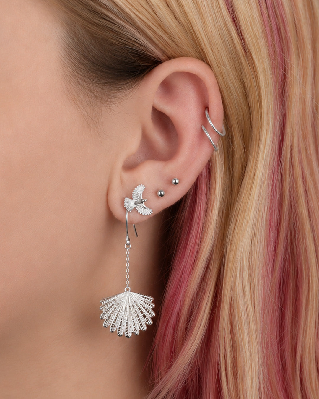 Piwakawaka Tail (Fantail) Earrings